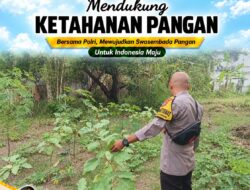 Bhabinkamtibmas Polsek Tuban Pantau Lahan Warga, Dukung Ketahanan Pangan