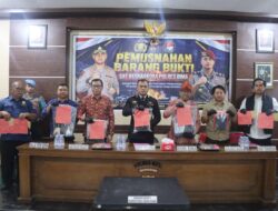 Polres Bima Musnahkan Sabu Hasil Lima Pengungkapan, Total 138,35 Gram