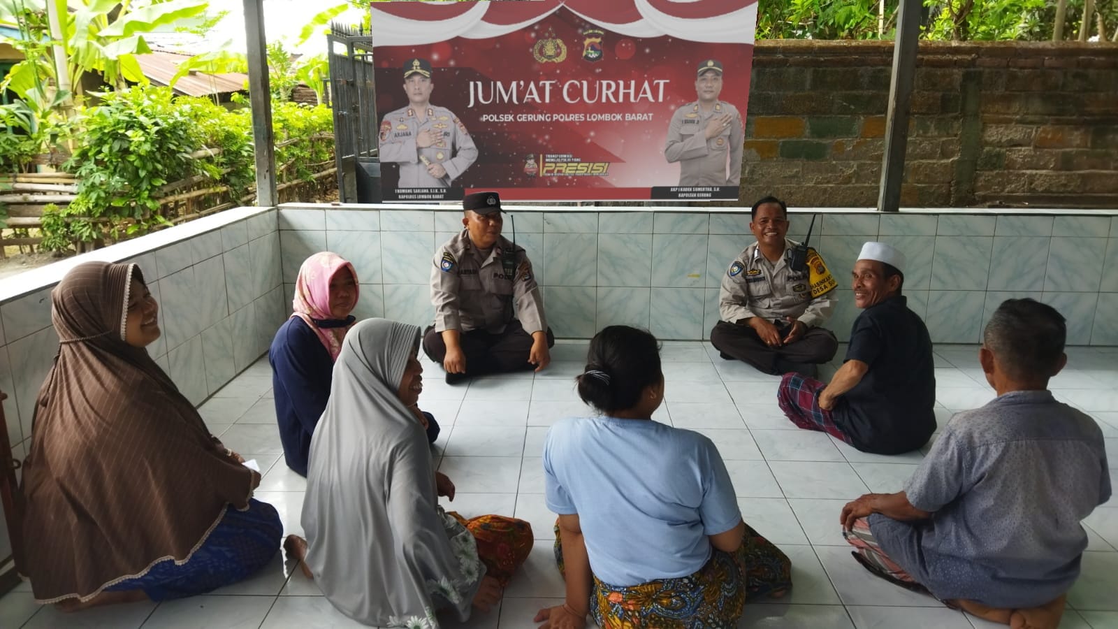 Jumat Curhat Polsek Gerung, Warga Keluhkan Bau Sampah TPA Kebon Kongok