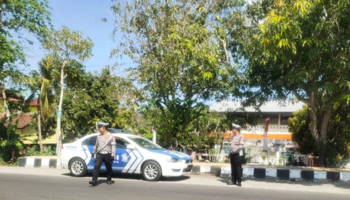 Pengamanan Pemilu di Lombok Barat, Polres Intensifkan Patroli Lalu Lintas