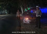 Patroli Blue Light Polsek Kediri Jaga Keamanan Perbatasan Lombok Barat-Lombok Tengah