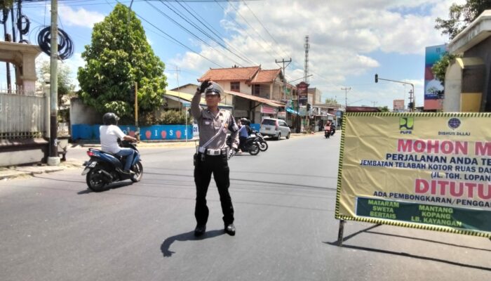 Pengalihan Arus di Lombok Barat: Antisipasi Kemacetan Selama Perbaikan Jembatan Dasan Cermen