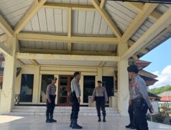 Menjaga Kondusifitas, Polres Lombok Barat Patroli di Kantor Pemda & DPRD