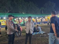 Polsek Kediri Amankan Pasar Malam, Jaga Kamtibmas di Lombok