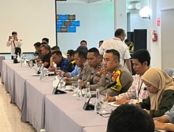 Polres Sumbawa Barat Hadiri Rapat Koordinasi dan Peninjauan Lokasi TPS Khusus PT. AMNT untuk Pilkada Serentak 2024