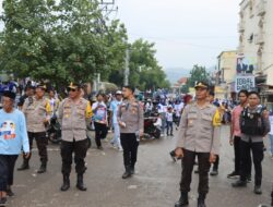 217 Personel Polres Bima Kota Amankan Kampanye Akbar Paslon Pilkada Kota Bima