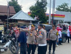 Kapolres Sumbawa Barat Turun Langsung Beri Motivasi Anggotanya dalam Pengamanan Kampanye Akbar Hari ke-4