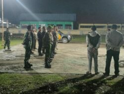 Apel Gabungan TNI-Polri, Muspika, dan Kepala Desa di Polsek Hu’u dalam Rangka Kegiatan Patroli Rutin yang Ditingkatkan (KRYD)