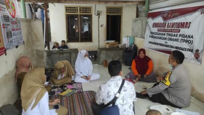 Cegah TPPO Polsek Labuapi Edukasi Warga Soal PMI Legal