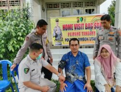 Kabag SDM Polres Lombok Utara Laksanakan Home Visit ke Rumah Personil Yang Sakit