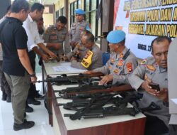 Polres Lombok Utara Lakukan pemeriksaan Senpi dan Amunisi Personil