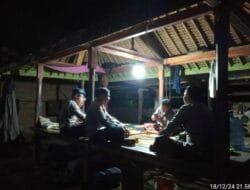 Polsek Lembar Giat Patroli Malam, Jaga Kondusifitas Pasca Pilkada