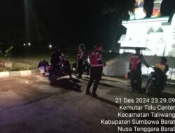 Patroli Dialogis Sat Samapta Polres Sumbawa Barat, Jamin Keamanan Malam Minggu