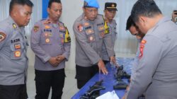 Pastikan Tidak Ada Penyalahgunaan, Polres Sumbawa Barat Lakukan Pemeriksaan Penggunaan Senpi dan Amunisi