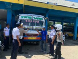 Satlantas Polres Bima Kota Sampaikan Himbauan Kamseltibcarlantas Menjelang NATARU