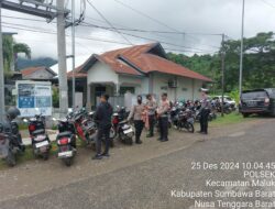 Polres Sumbawa Barat Gelar Pengamanan Natal Bagi Umat Nasrani