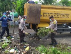 Polsek Tanjung Bersama OPD Kabupaten Lombok Utara Laksanakan Gotong Royong