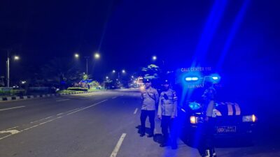 Polsek Gerung Gencar Patroli Malam, Jamin Keamanan Bypass