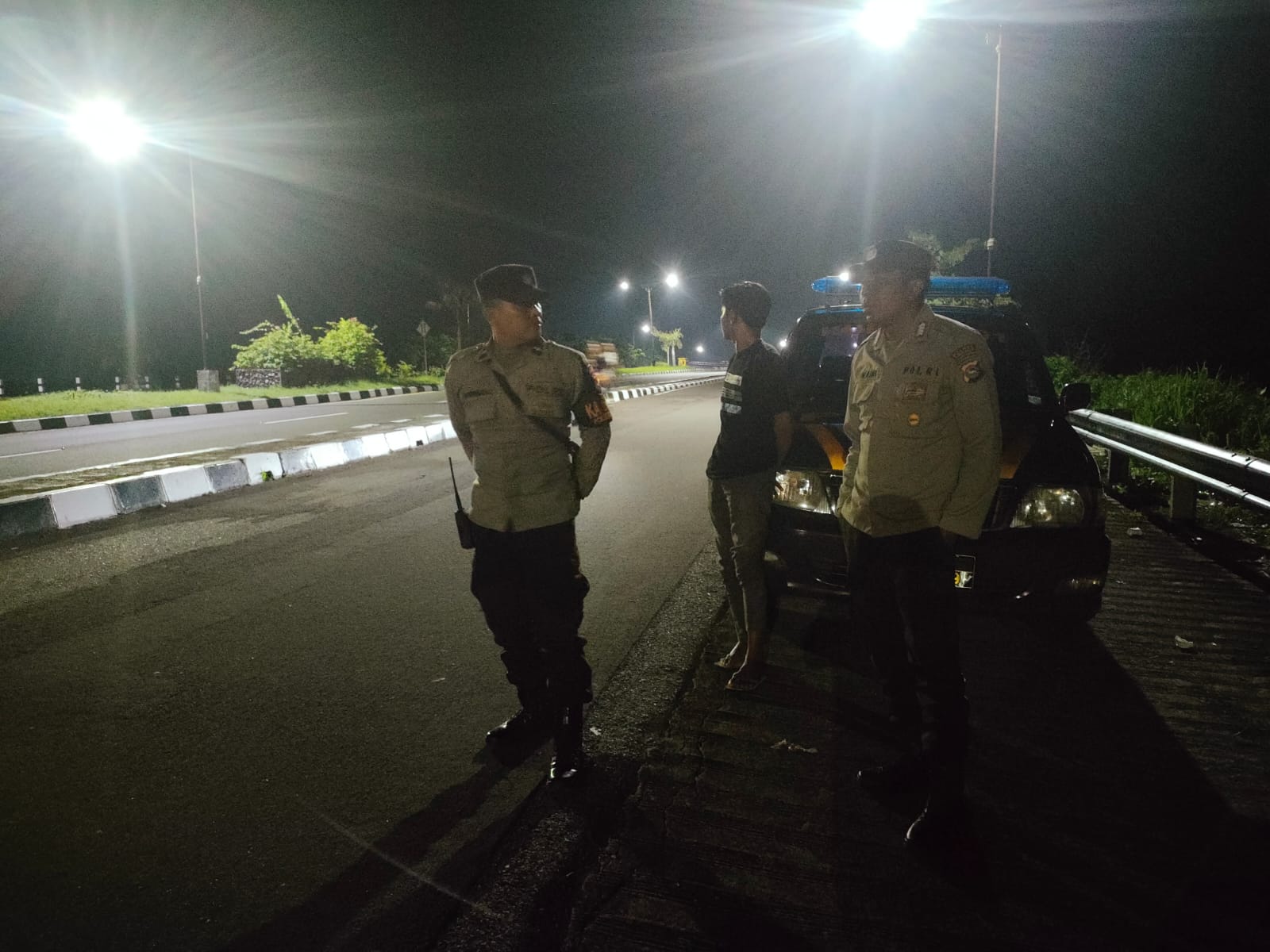 Cegah 3C dan Balap Liar, Polsek Kuripan Gencar Patroli Bypass BIL Dini Hari