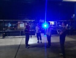 Antisipasi 3C, Polisi Sekotong Patroli Malam di Depot LPG