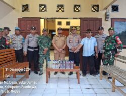 Operasi Lilin Rinjani 2024, Polsek Labangka Amankan 20 Botol Miras