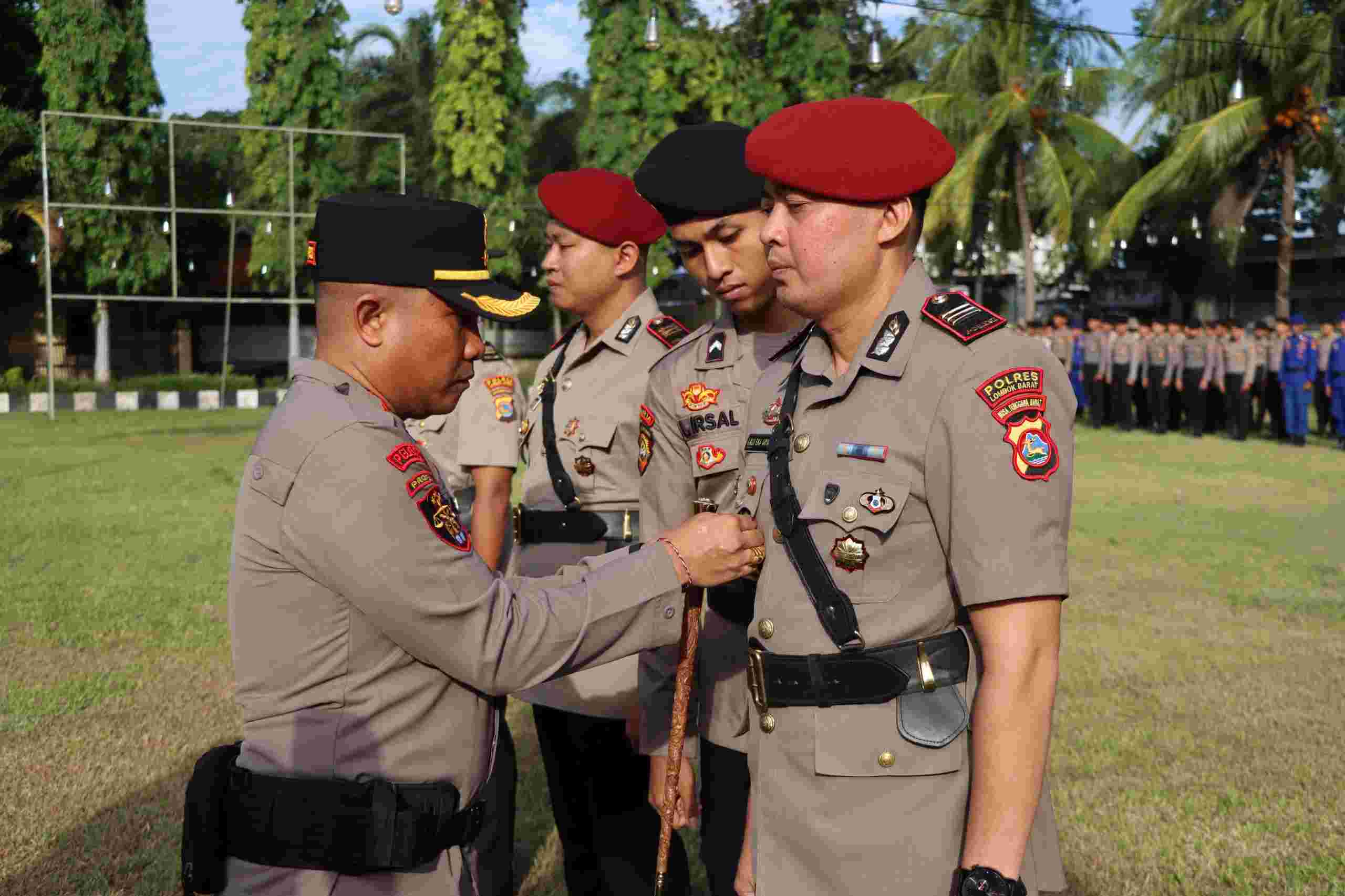 Tingkatkan Pelayanan, Polres Lombok Barat Gelar Sertijab Pejabat