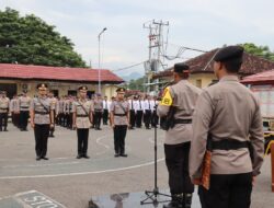 Polres Dompu Gelar Upacara Pelantikan dan Sertijab Wakapolres serta Kasat Lantas