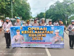 75 Kendaraan Ditilang dalam Hari Pertama Ops Keselamatan Rinjani 2025