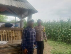 Polsek Hu’u Pantau Pengolahan Lahan Pertanian Dukung Ketahanan Pangan Nasional