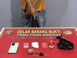Kurir Sabu Diciduk di Jalan Raya, Bandar Besar Kabur di Tengah Malam