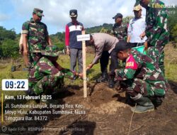 Polsek Ropang Ikut Serta dalam Kegiatan Penanaman Pohon untuk Penghijauan dan Ketahanan Pangan