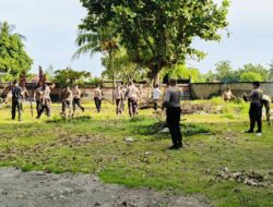 Polsek Tanjung Siap Sambut Lounching Program Ketahanan Pangan Lestari