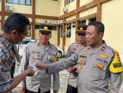 Wakapolres Bima Kota Pimpin Kegiatan Gaktibplin, Pastikan Kesiapan dan Kedisiplinan Personil