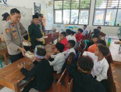 SDN Mura dan SDN Bukit Damai Terima Makanan Bergizi Mandiri dari Polres Sumbawa Barat