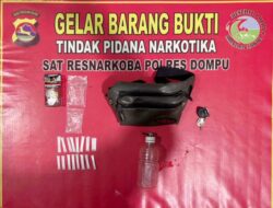 Satresnarkoba Dompu Tangkap Residivis Curanmor yang Beralih Jadi Pengedar Sabu