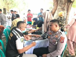 Sidokkes Polres Bima Kota Laksanakan Pemeriksaan dan Pelayanan Kesehatan dalam Rangka Donor Darah