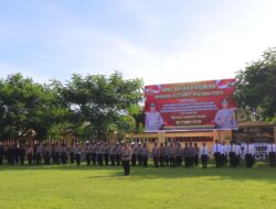 Kapolres Lombok Utara Pimpin Apel Gelar Pasukan Operasi Ketupat Rinjani 2025