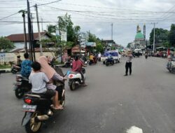 Cegah Gangguan Keamanan, Polsek Kediri Siaga di Lokasi Ngabuburit