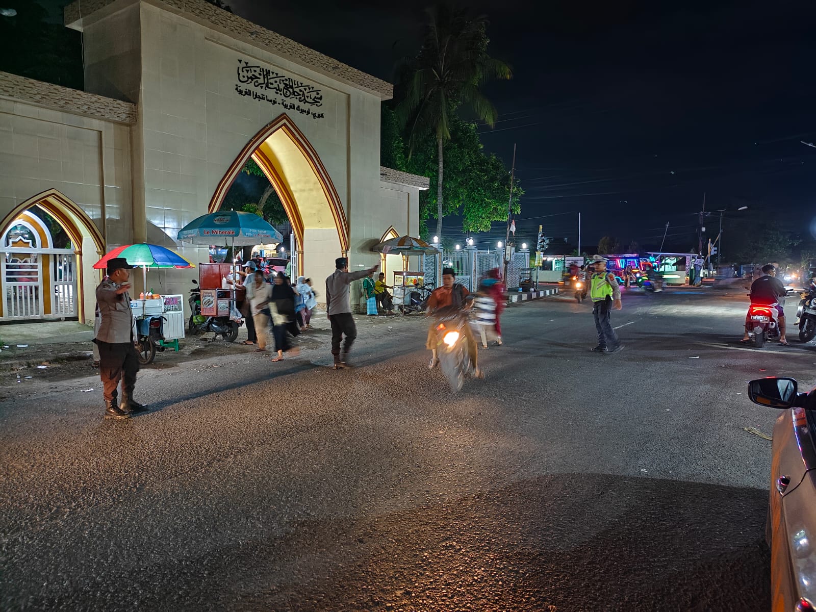 Bulan Ramadhan, Polsek Kediri Pastikan Ibadah Tarawih Aman