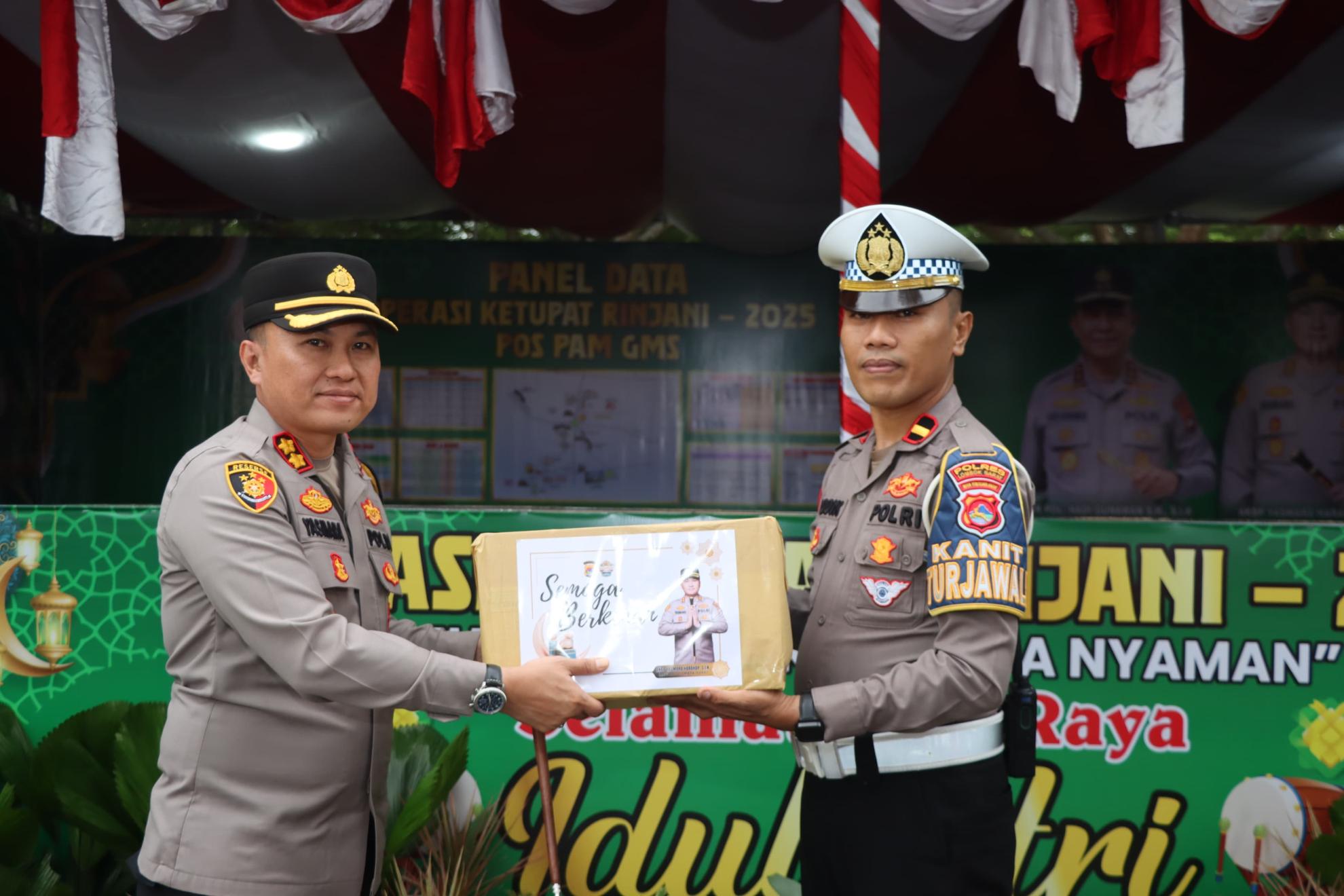 Jelang Lebaran, Kapolres Lombok Barat Cek Pospam GMS & Beri Arahan Penting