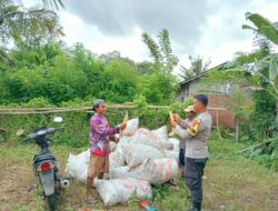 Bhabinkamtibmas Desa Kadindi Pantau Panen Raya Jagung, Dukung Ketahanan Pangan Nasional