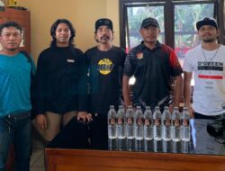 Tim Opsnal Polsek Rasbar Sikat Habis Peredaran Miras Saat Ramadhan