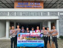 Sat Lantas Lakukan Bakti Riligi Di Masjid An” Nur