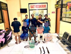 Ungkap Pencurian Sapi di Sambik Bangkol Satreskrim Polres Lombok Utara Amankan 5 orang