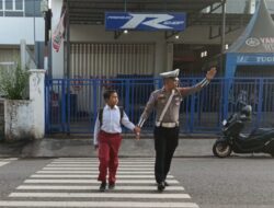 Sat Lantas Polres Bima Kota Gelar Rawan Pagi/Strong Point di Sejumlah Titik Strategis