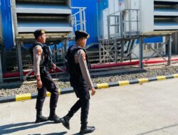 Unit Pamobvit Sat Samapta Polres Bima Kota Laksanakan Pengamanan di PT. PLN (Persero) UPP Nusa Tenggara 1 PLTU Bima