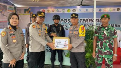 Pantau Arus Mudik, Waka Polres Lombok Barat Sambangi Posko Lembar