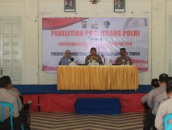 Puslitbang Polri Laksanakan Penelitian Profesionalitas Dan Mitigasi Etik di Polres Loteng. ‎