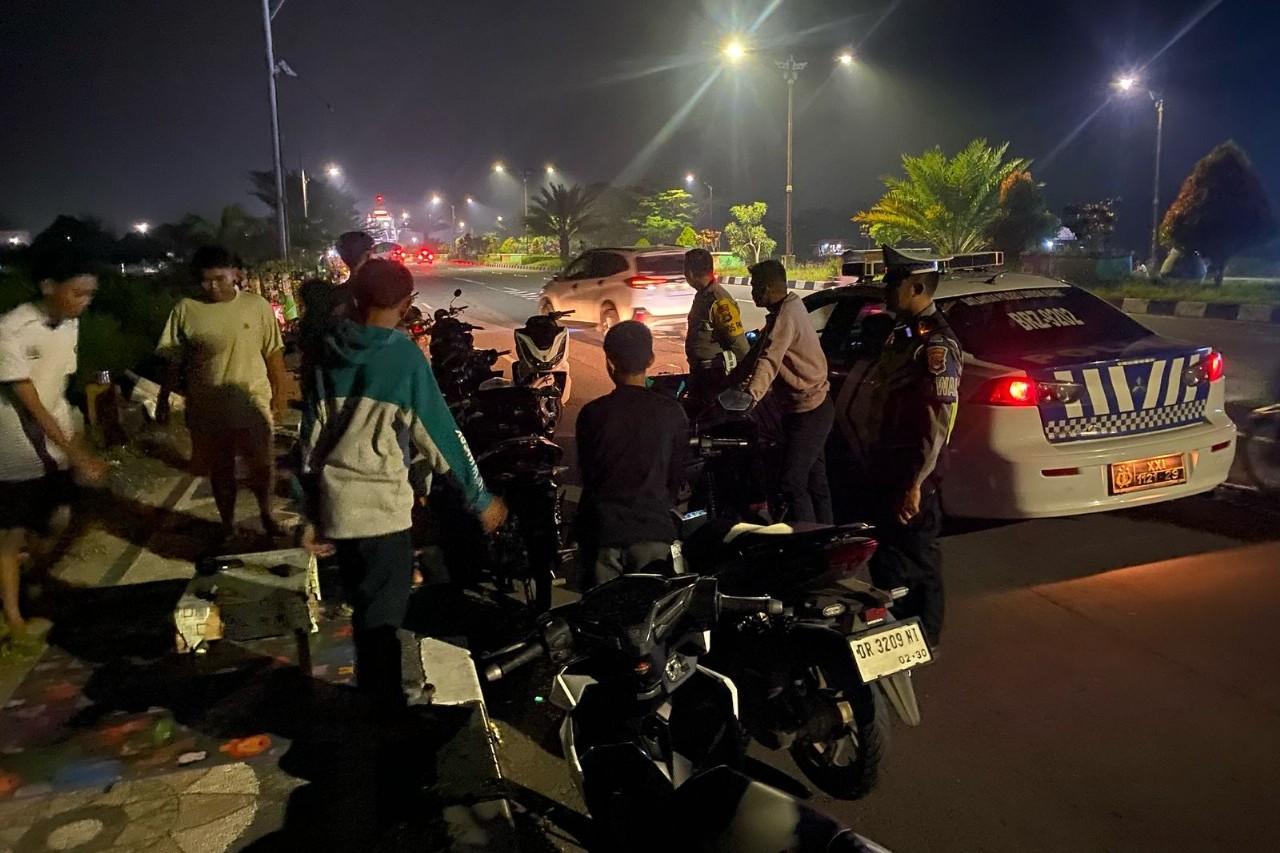 Antisipasi Balap Liar dan Kejahatan, Patroli Polres Lombok Barat Ditingkatkan