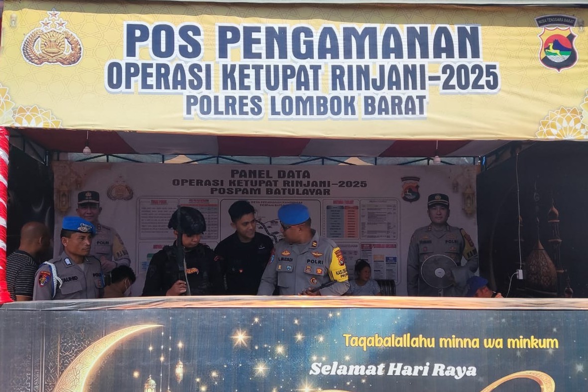 Pengawasan Ketat Personel Operasi Ketupat Rinjani 2025 di Lombok Barat Digencarkan